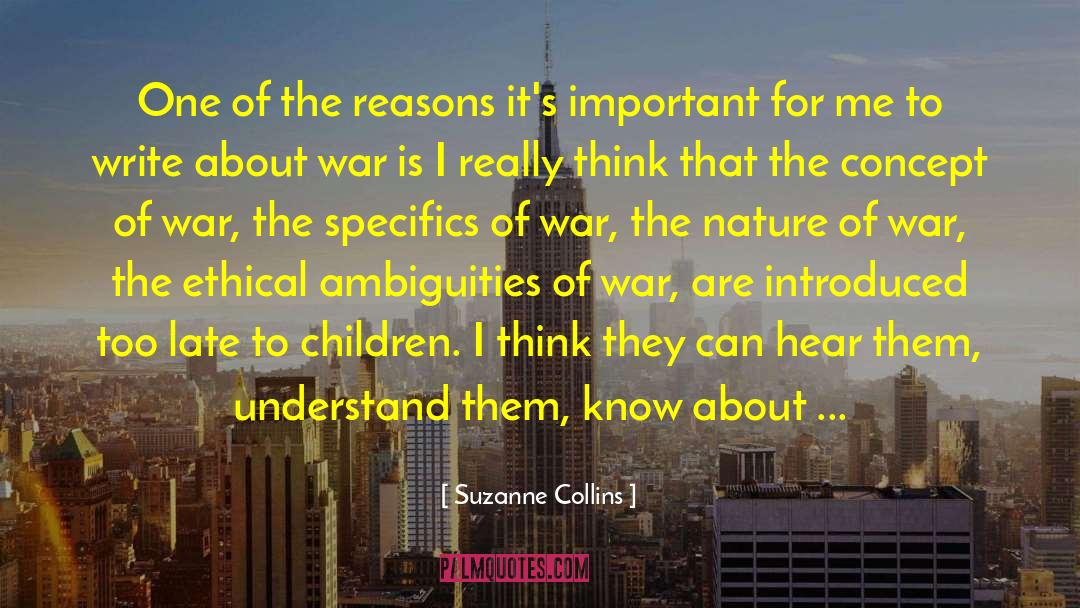 Nature Of War quotes by Suzanne Collins