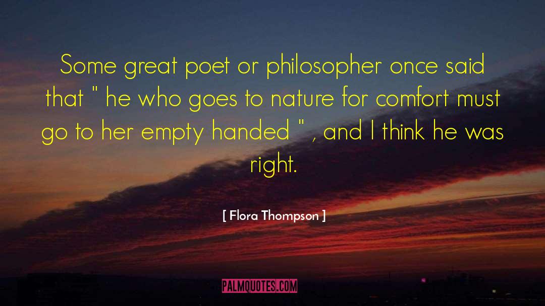 Nature Old quotes by Flora Thompson