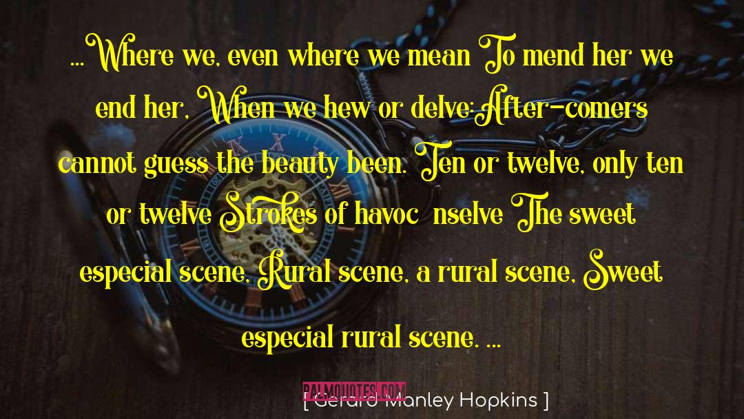 Nature Poetry quotes by Gerard Manley Hopkins