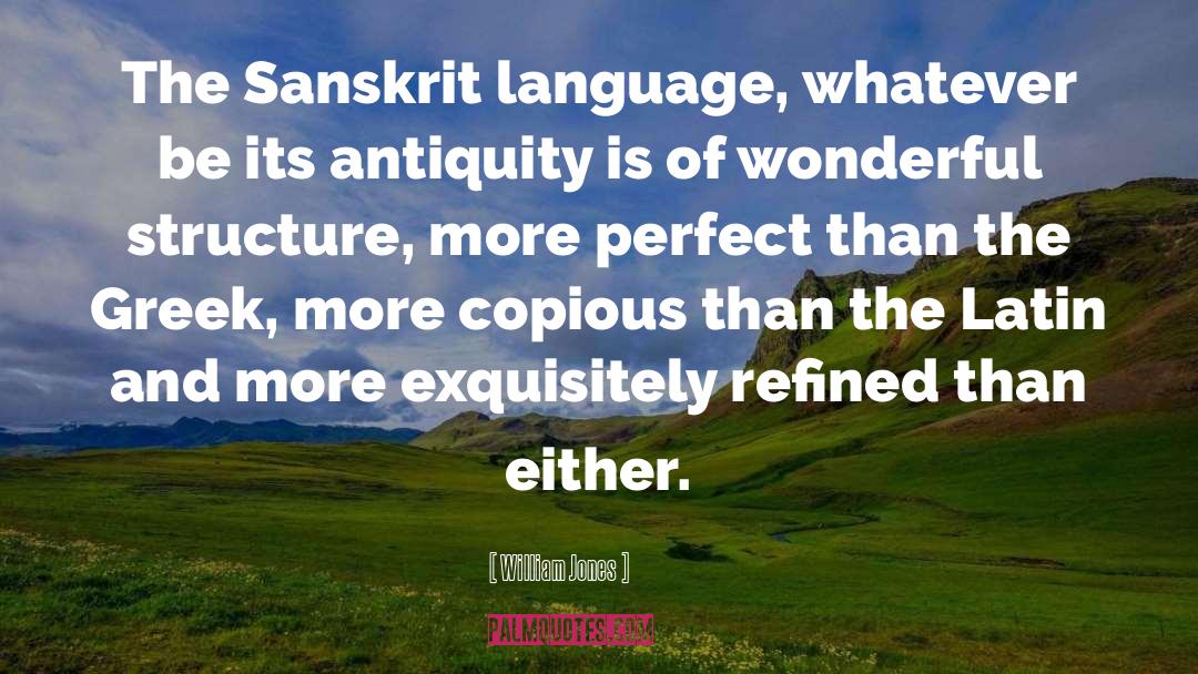 Nature Sanskrit quotes by William Jones