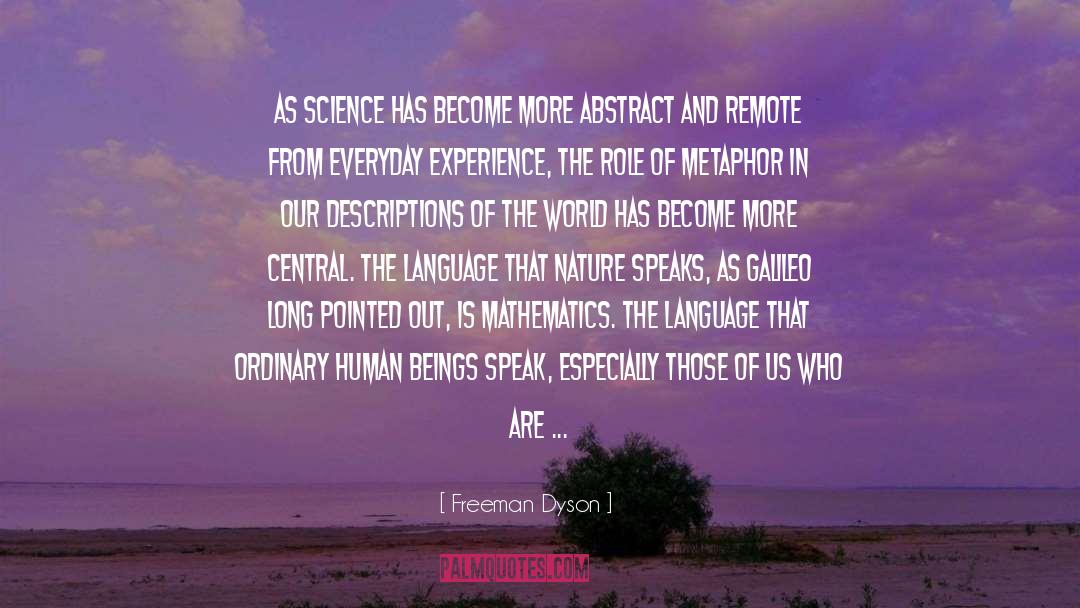 Nature Speaks quotes by Freeman Dyson