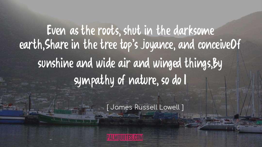 Nature Sympathy quotes by James Russell Lowell
