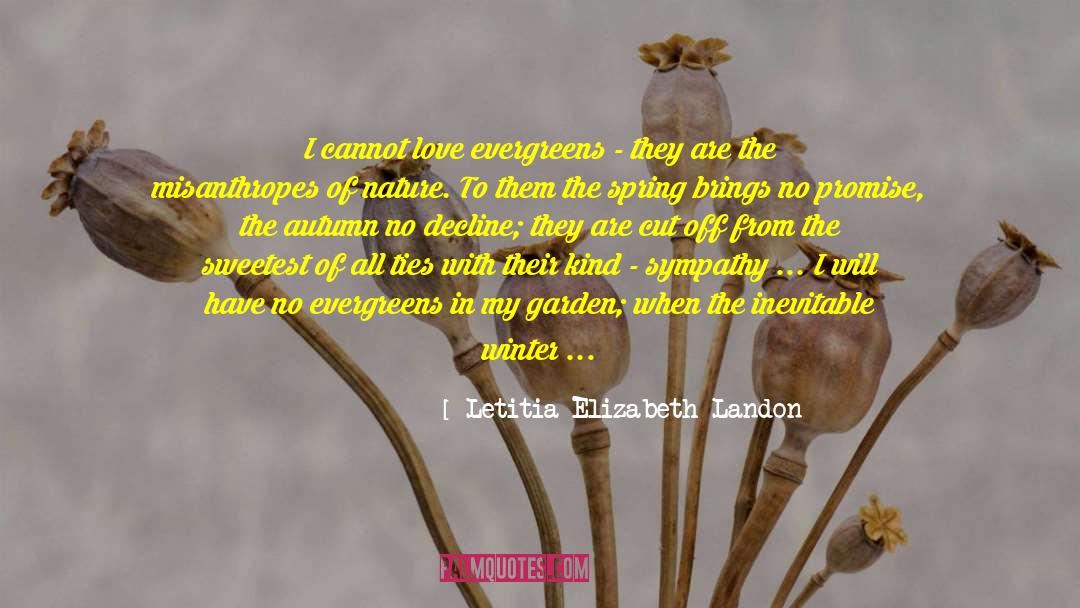 Nature Sympathy quotes by Letitia Elizabeth Landon