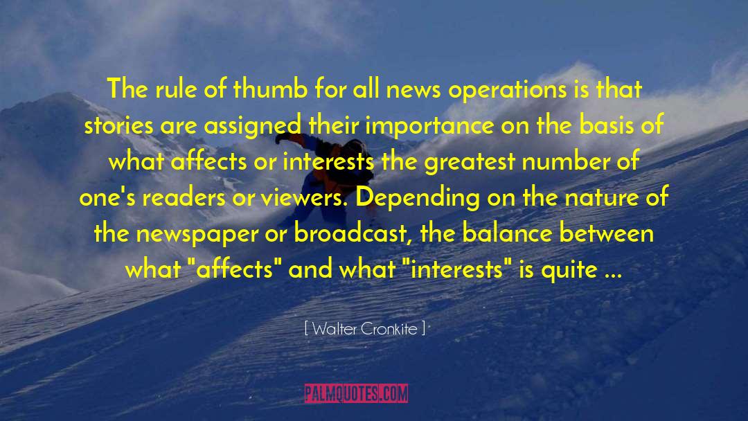 Nature Writing quotes by Walter Cronkite