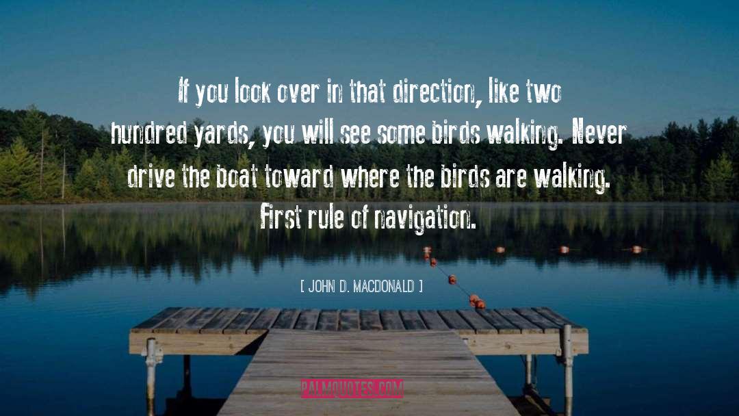 Navigation quotes by John D. MacDonald