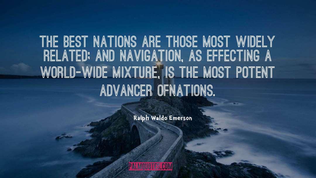 Navigation quotes by Ralph Waldo Emerson