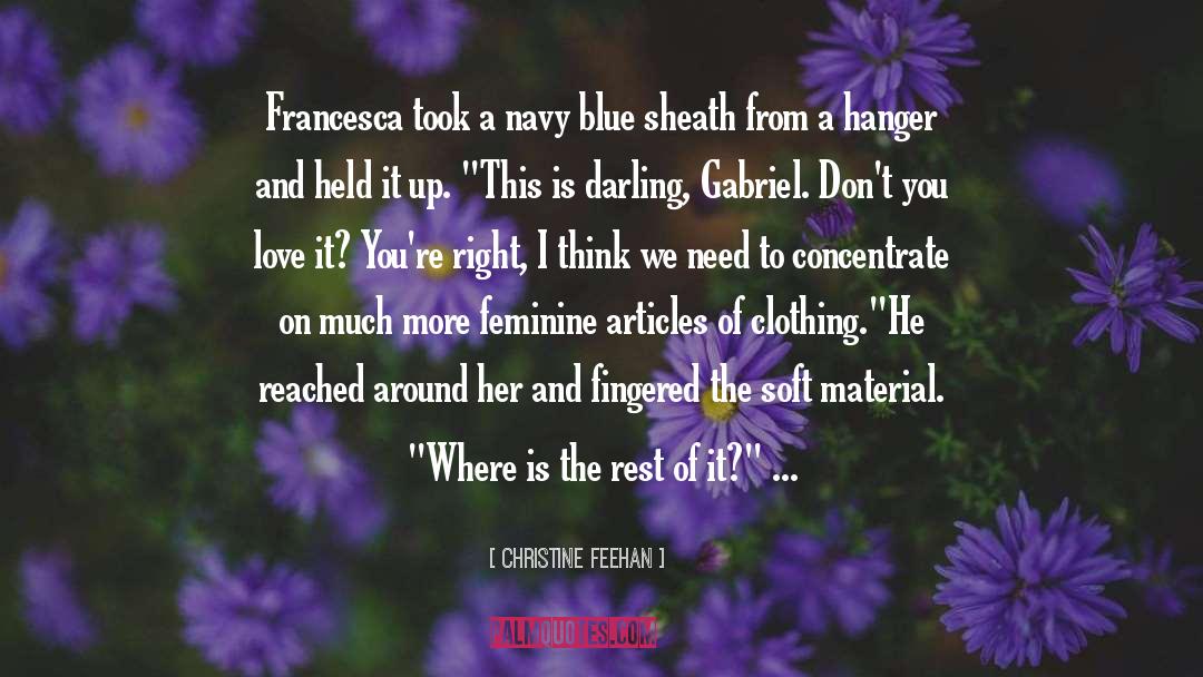 Navy Blue quotes by Christine Feehan