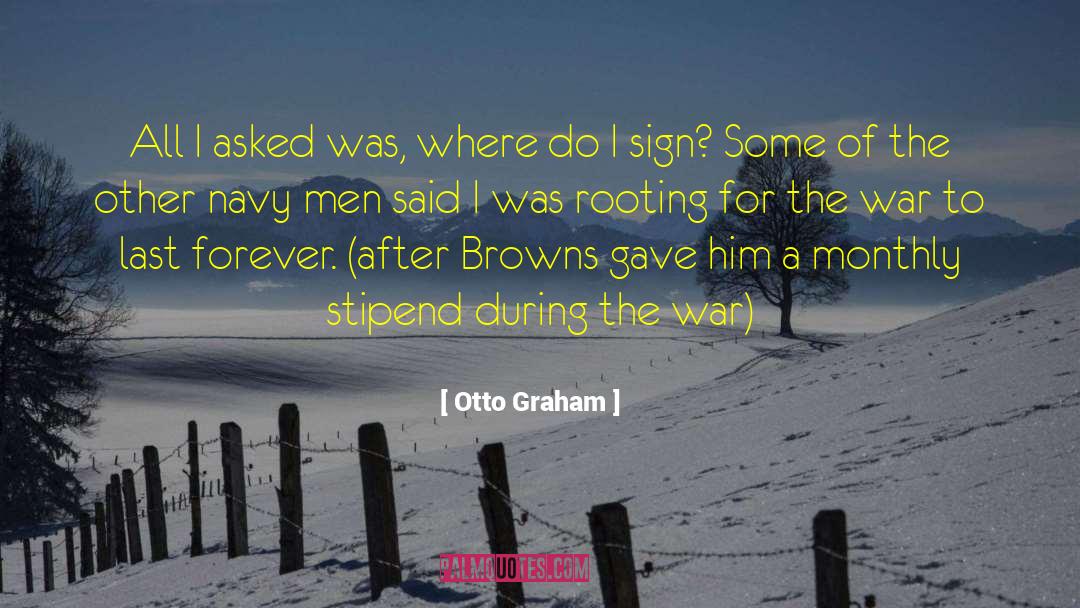 Navy Blue quotes by Otto Graham