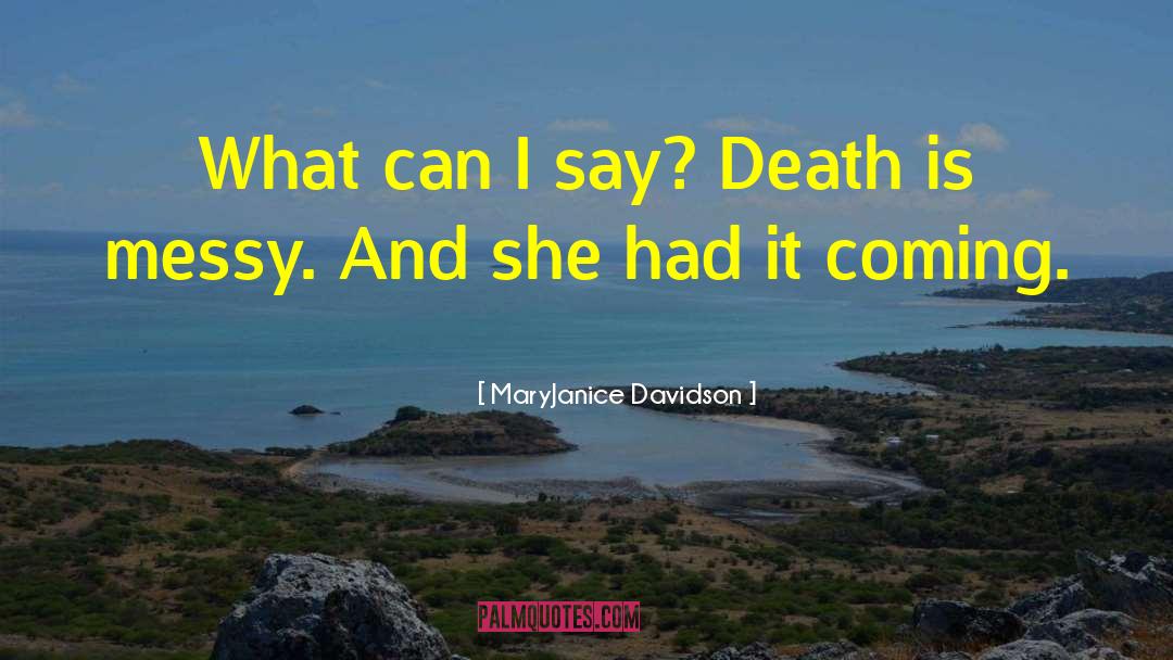 Naydean Davidson quotes by MaryJanice Davidson