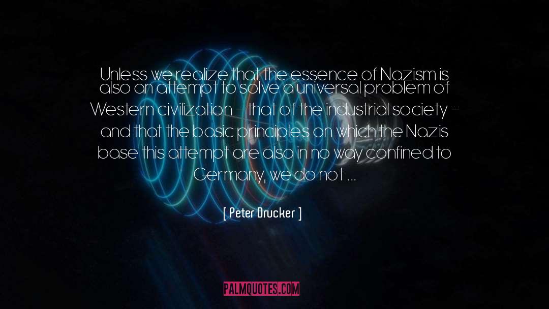 Nazis quotes by Peter Drucker