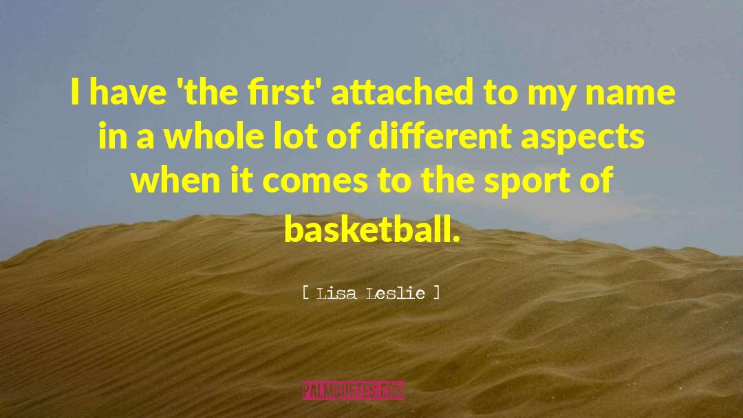 Nba Basketball Sports quotes by Lisa Leslie