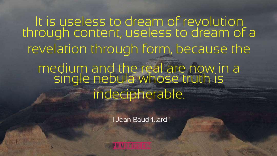 Nebula quotes by Jean Baudrillard