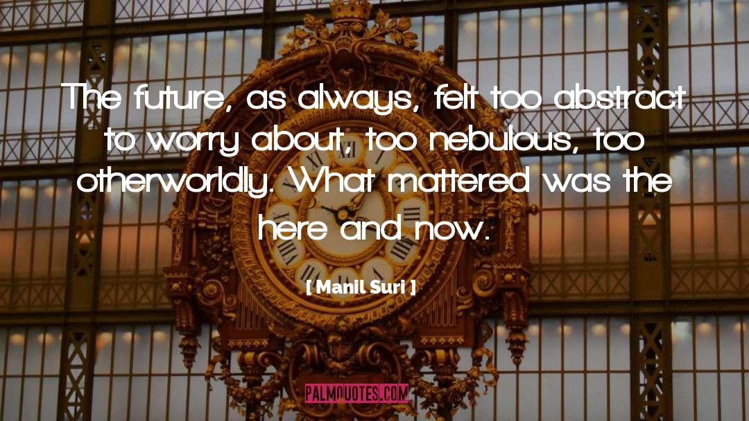 Nebulous quotes by Manil Suri