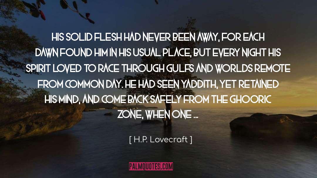 Nebulous quotes by H.P. Lovecraft