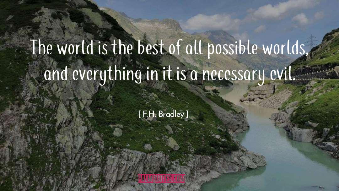 Necessary Evil quotes by F.H. Bradley