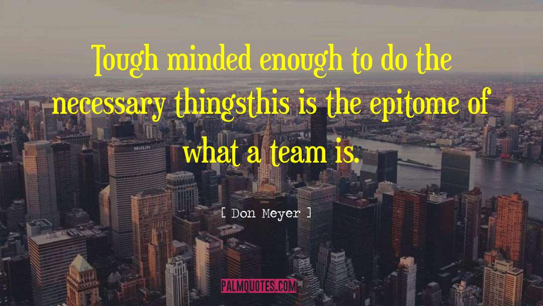 Necessary Things quotes by Don Meyer