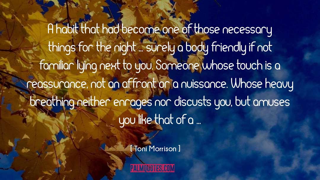 Necessary Things quotes by Toni Morrison