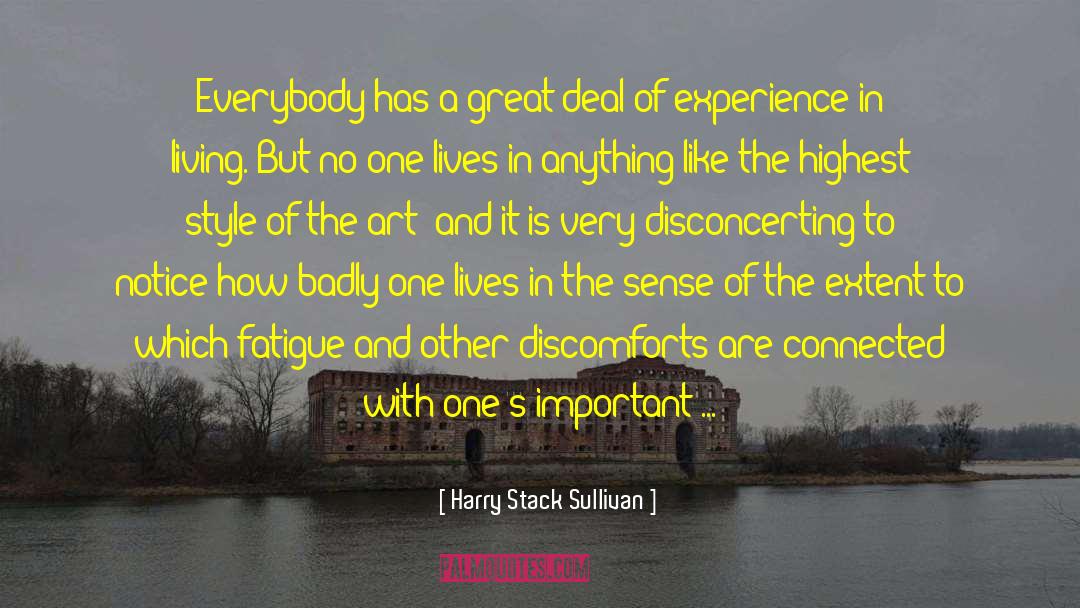 Necessity Of Art quotes by Harry Stack Sullivan