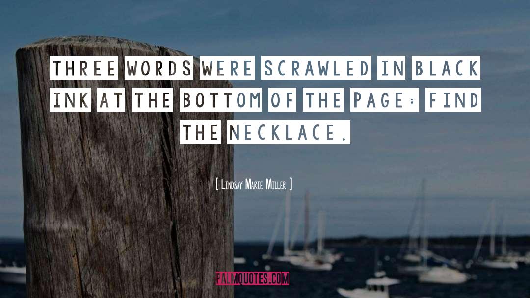 Necklace quotes by Lindsay Marie Miller
