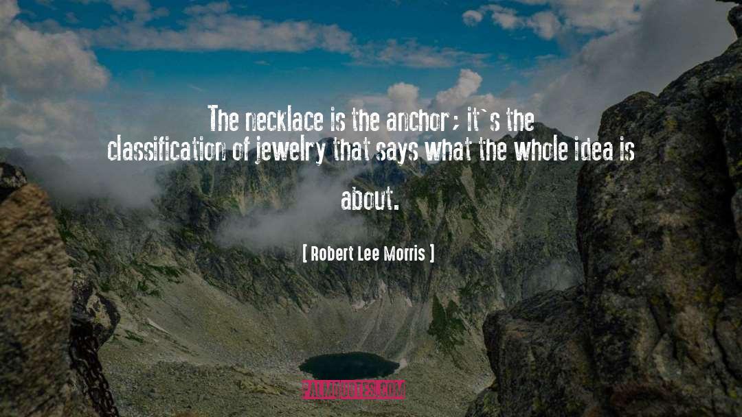 Necklaces quotes by Robert Lee Morris