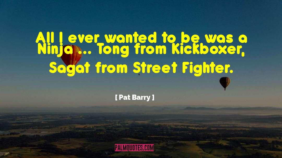 Necro Street Fighter quotes by Pat Barry