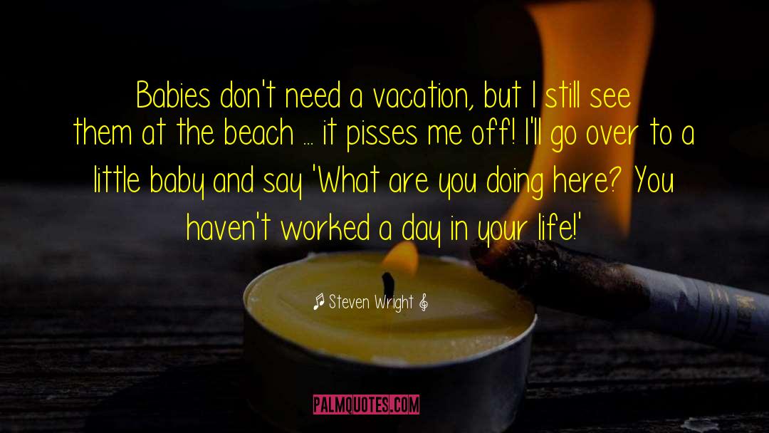 Need A Vacation quotes by Steven Wright