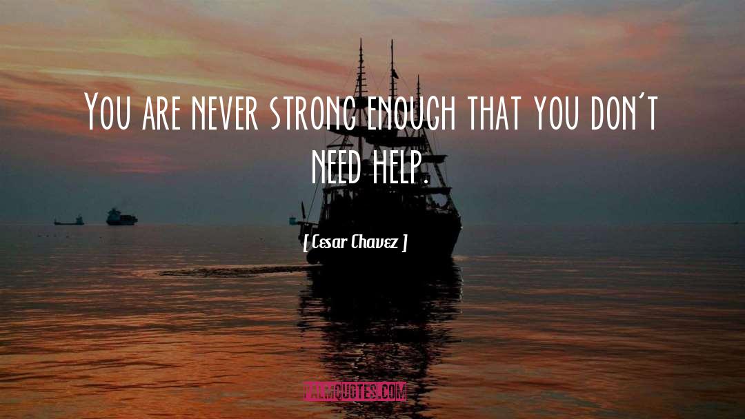 Need Help quotes by Cesar Chavez