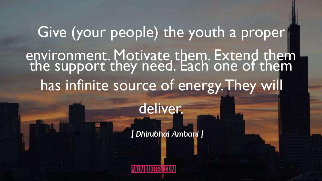 Need Of A Support System quotes by Dhirubhai Ambani