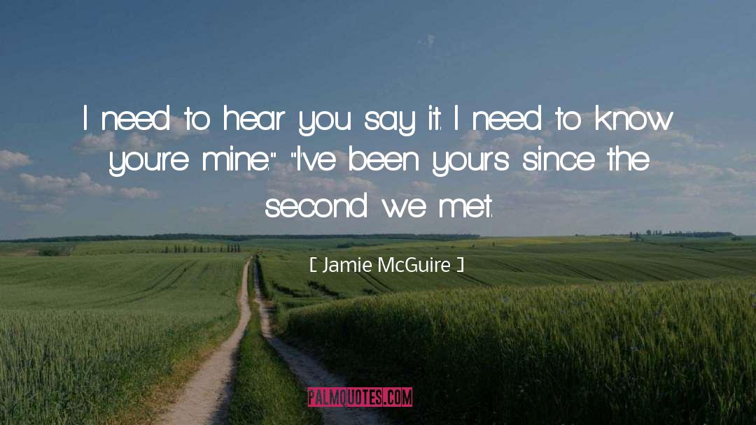 Need To Know quotes by Jamie McGuire