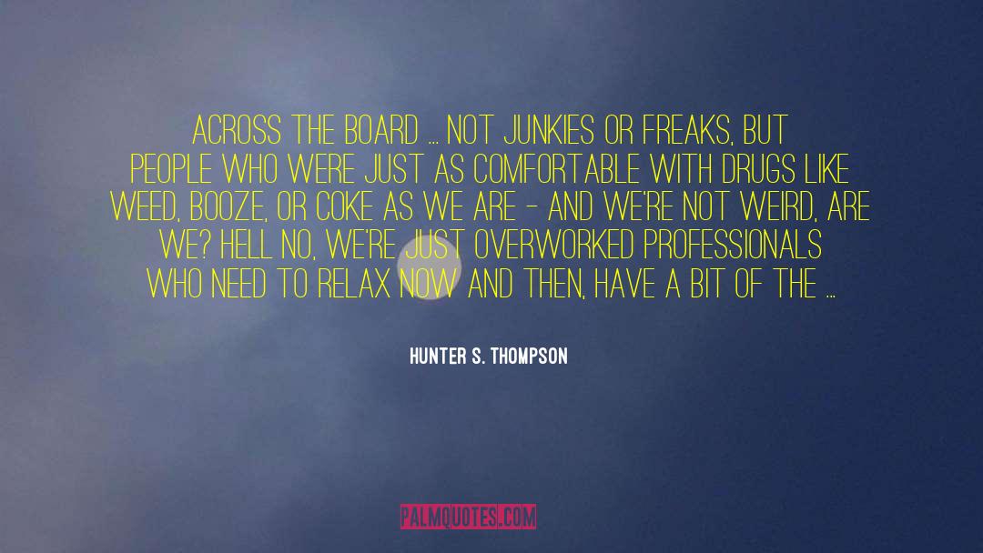 Need To Relax quotes by Hunter S. Thompson