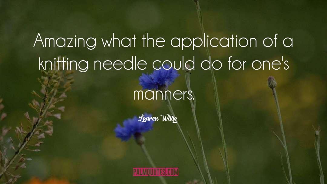 Needle quotes by Lauren Willig