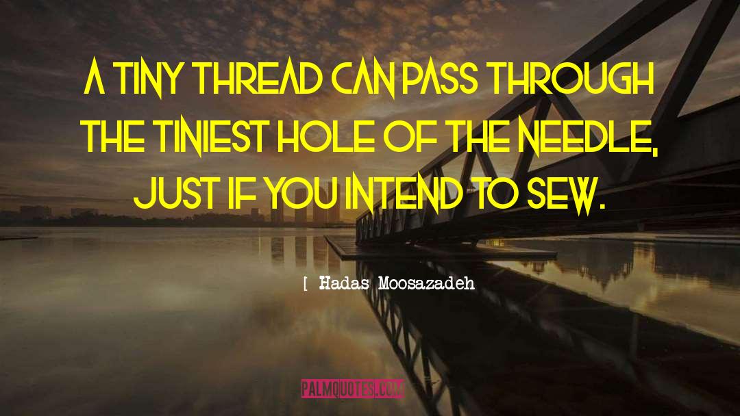 Needle quotes by Hadas Moosazadeh