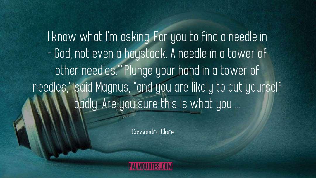 Needle quotes by Cassandra Clare