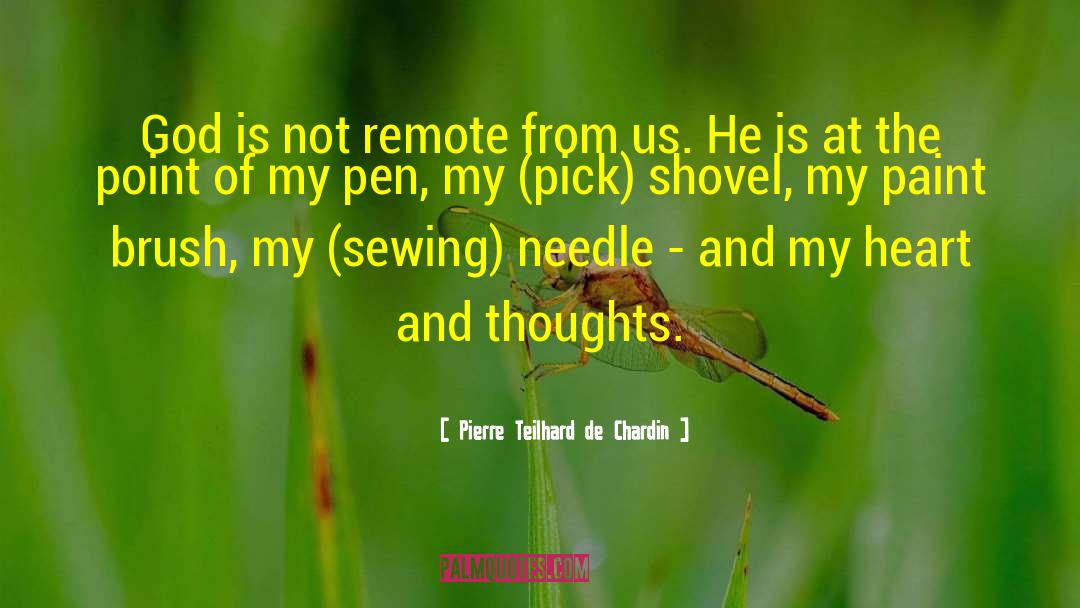 Needles quotes by Pierre Teilhard De Chardin