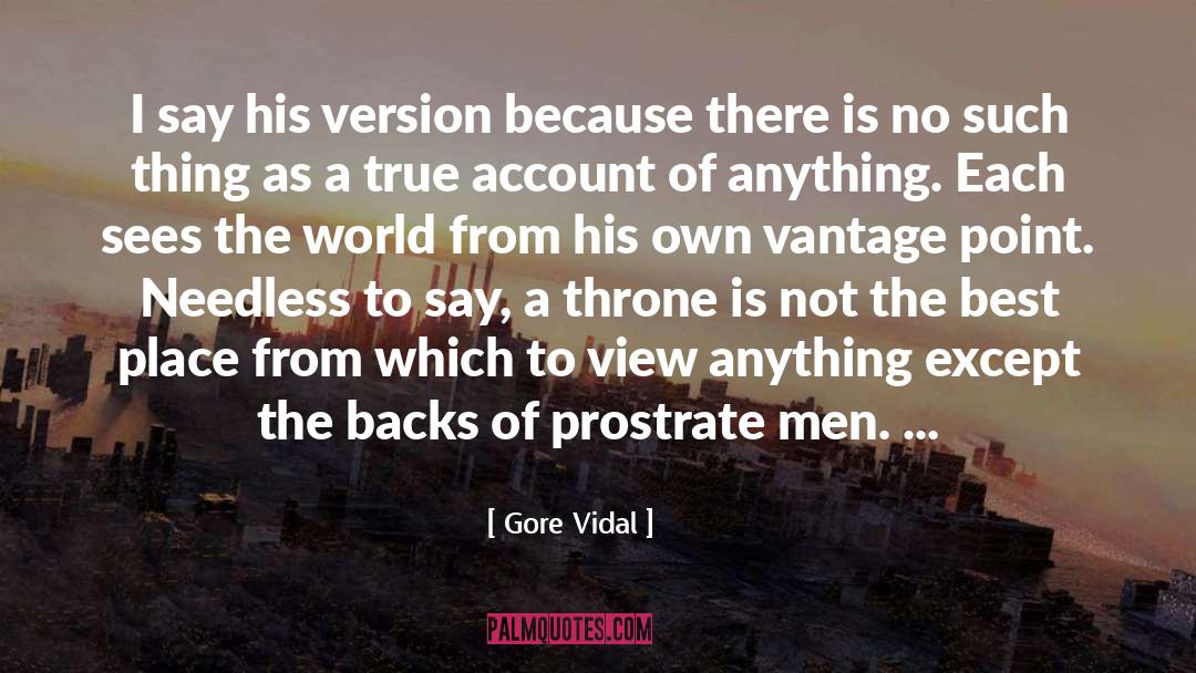 Needless quotes by Gore Vidal