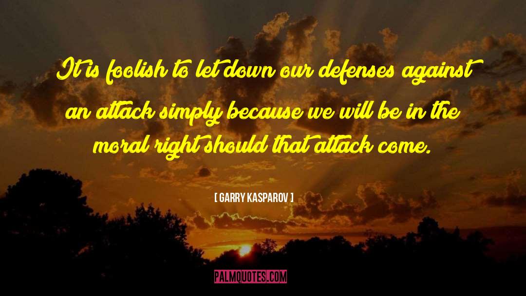 Negate Attack quotes by Garry Kasparov