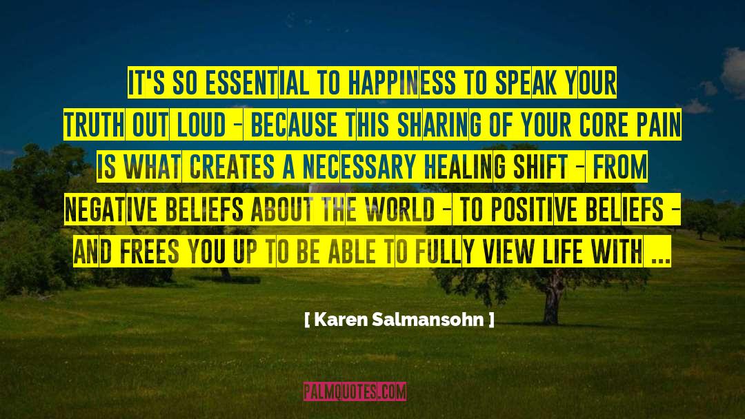 Negative Beliefs quotes by Karen Salmansohn