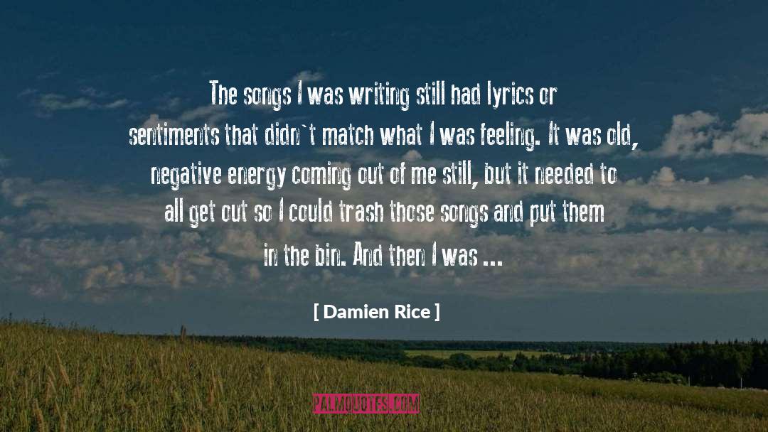 Negative Energy quotes by Damien Rice