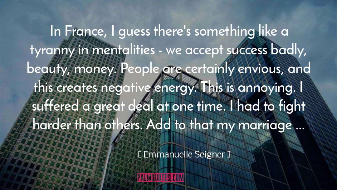 Negative Energy quotes by Emmanuelle Seigner