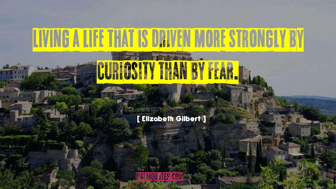 Negative Fear Driven quotes by Elizabeth Gilbert