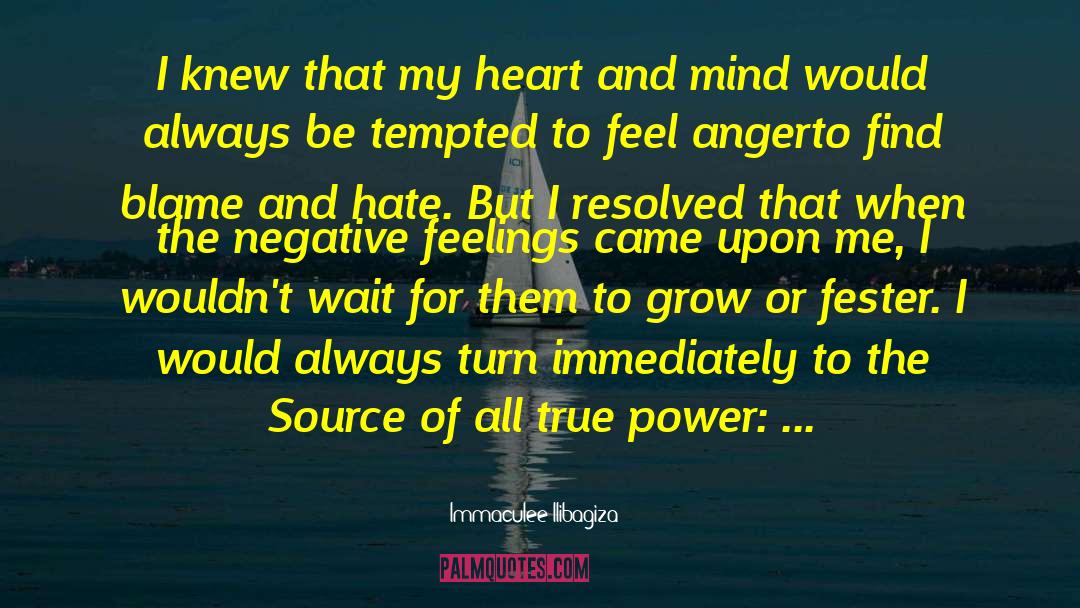 Negative Feelings quotes by Immaculee Ilibagiza