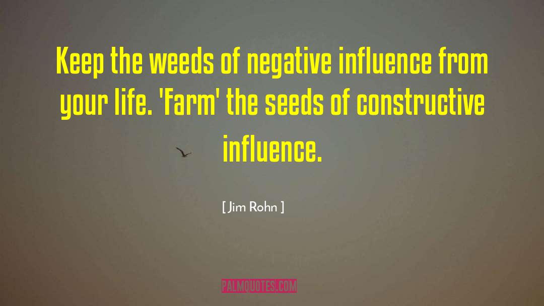 Negative Influence quotes by Jim Rohn
