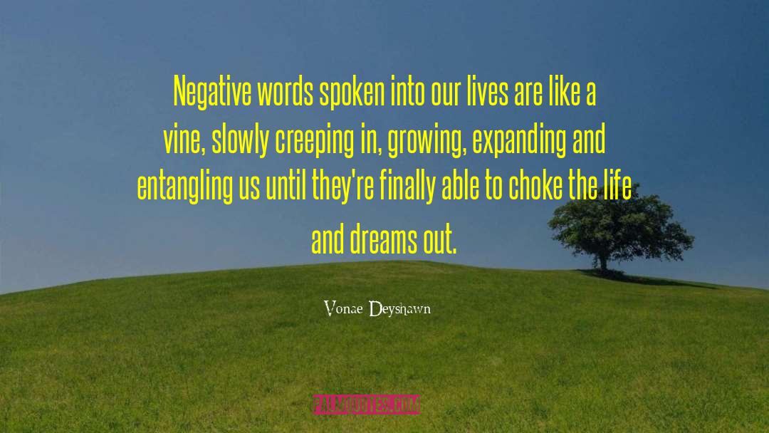 Negative Influence quotes by Vonae Deyshawn