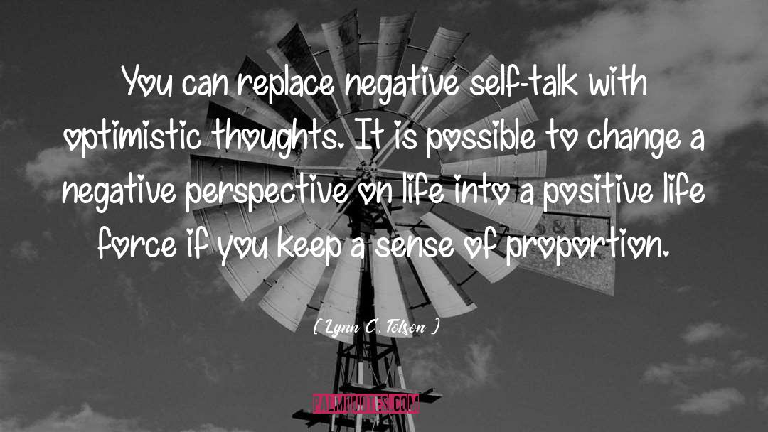 Negative Self Talk quotes by Lynn C. Tolson
