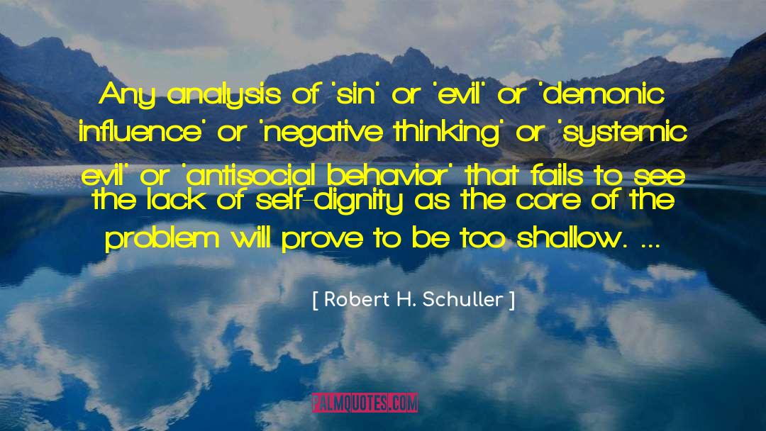 Negative Thinking quotes by Robert H. Schuller