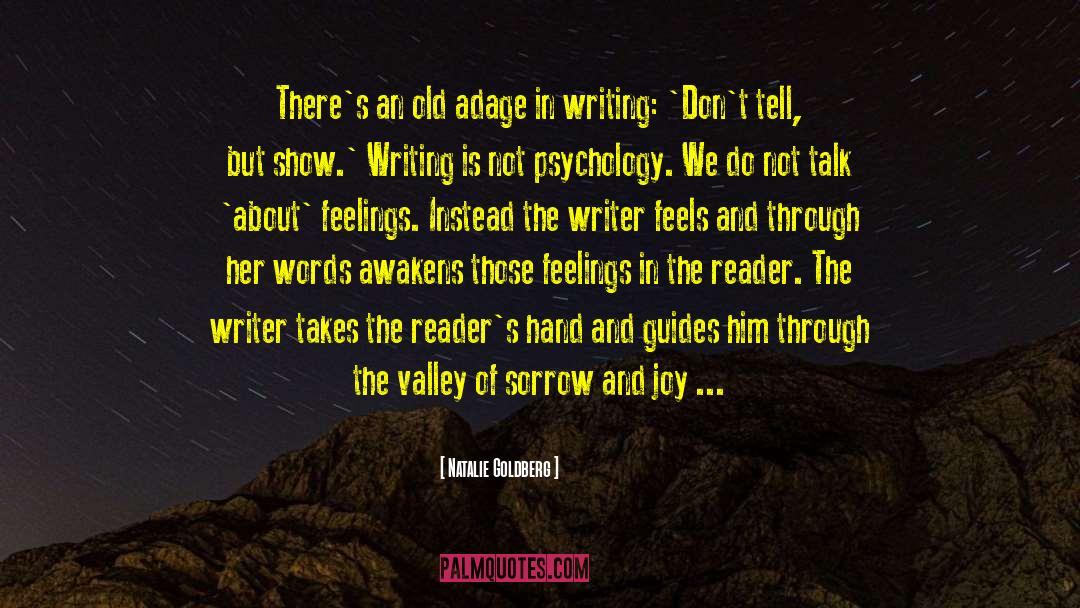 Neglecting Feelings quotes by Natalie Goldberg