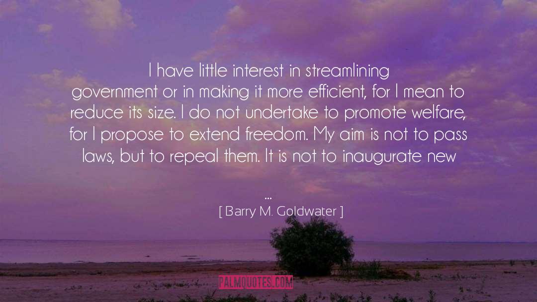 Neglecting quotes by Barry M. Goldwater