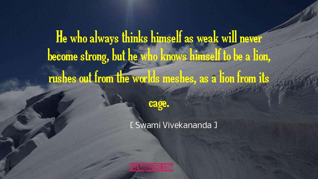 Neglecting The Lion quotes by Swami Vivekananda