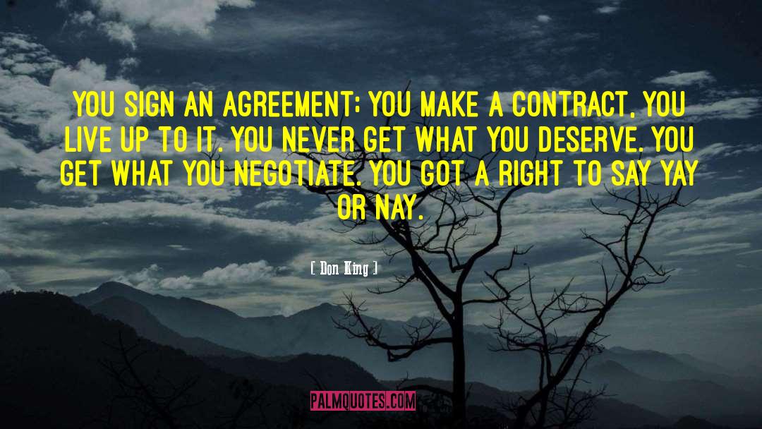 Negotiate Compromiseiation quotes by Don King