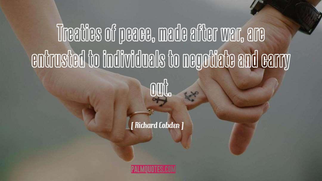 Negotiate quotes by Richard Cobden